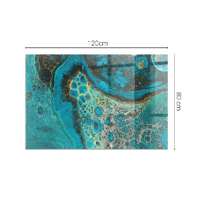 Téglalap formájú kandalló alátét Organikus minta absztrakt stílusban