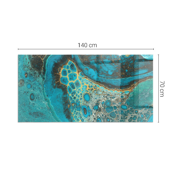 Téglalap formájú kandalló alátét Organikus minta absztrakt stílusban