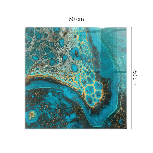 Téglalap formájú kandalló alátét Organikus minta absztrakt stílusban