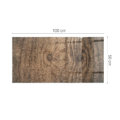 Téglalap formájú kandalló alátét Fenyőfa minta