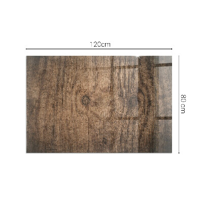 Téglalap formájú kandalló alátét Fenyőfa minta