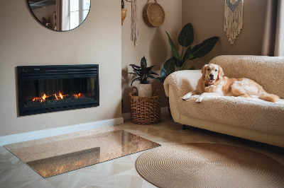 Téglalap üveg alátét kandallóhoz A kőszerkezet jellege