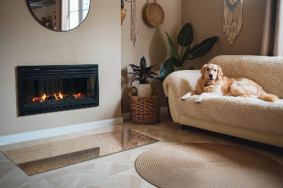 Téglalap üveg alátét kandallóhoz A kőszerkezet jellege