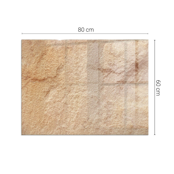 Téglalap üveg alátét kandallóhoz A kőszerkezet jellege