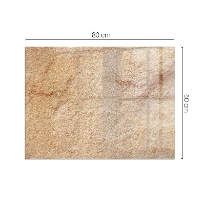 Téglalap üveg alátét kandallóhoz A kőszerkezet jellege