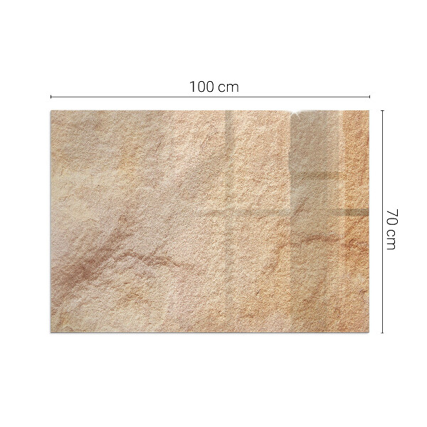 Téglalap üveg alátét kandallóhoz A kőszerkezet jellege