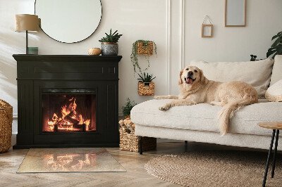 Téglalap üveg alátét kandallóhoz A kőszerkezet jellege