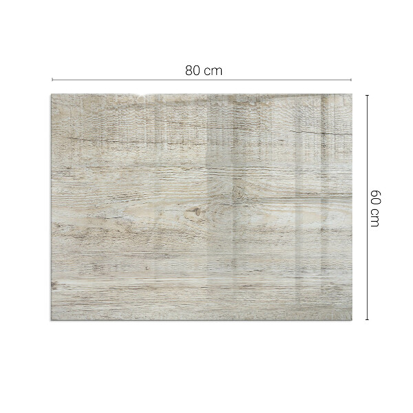 Téglalap formájú kandalló alátét Természetes világos fa minta