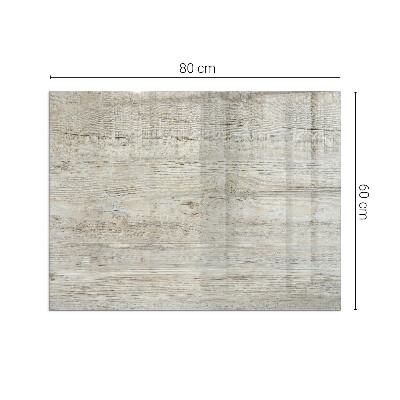 Téglalap formájú kandalló alátét Természetes világos fa minta