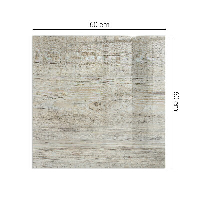 Téglalap formájú kandalló alátét Természetes világos fa minta