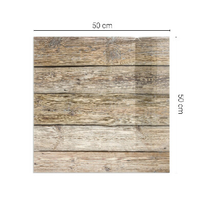 Téglalap alakú kandalló üveg alátét Fából készült mozaik az elrendezésben