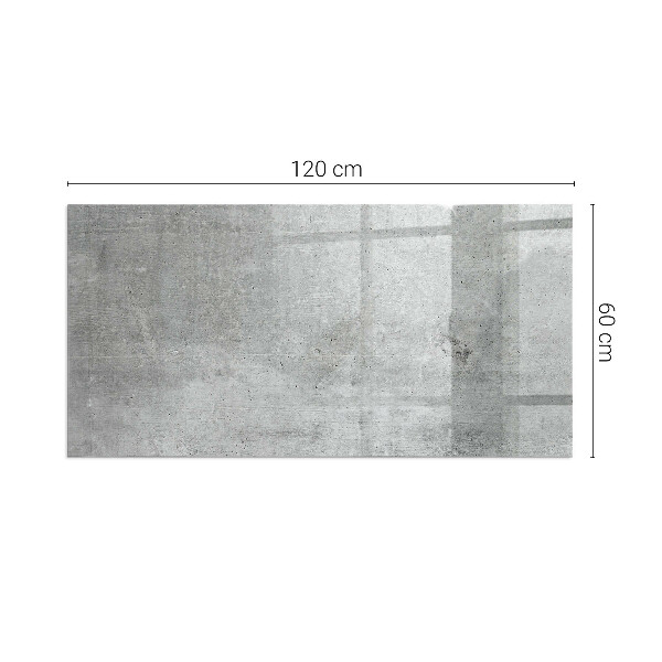Téglalap üveg alátét kandallóhoz Nyers betonminta