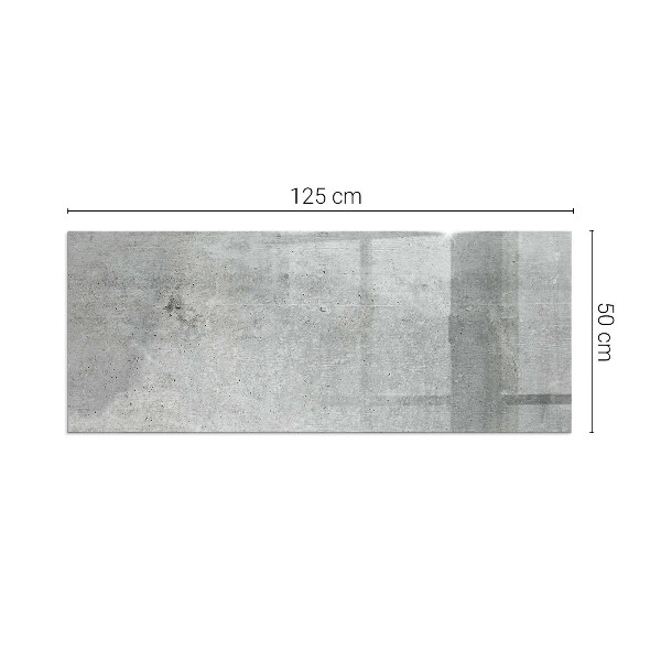 Téglalap üveg alátét kandallóhoz Nyers betonminta