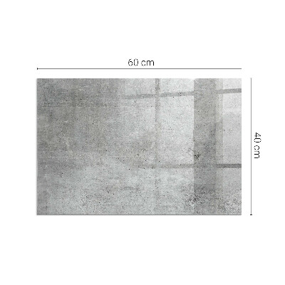Téglalap üveg alátét kandallóhoz Nyers betonminta