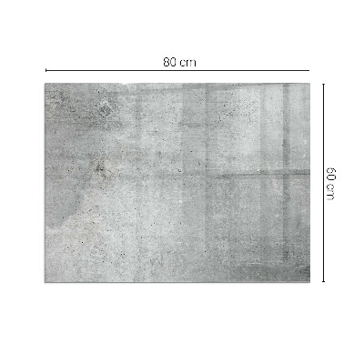 Téglalap üveg alátét kandallóhoz Nyers betonminta