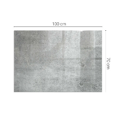 Téglalap üveg alátét kandallóhoz Nyers betonminta