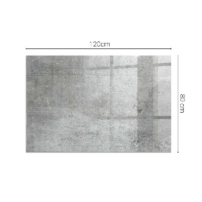 Téglalap üveg alátét kandallóhoz Nyers betonminta