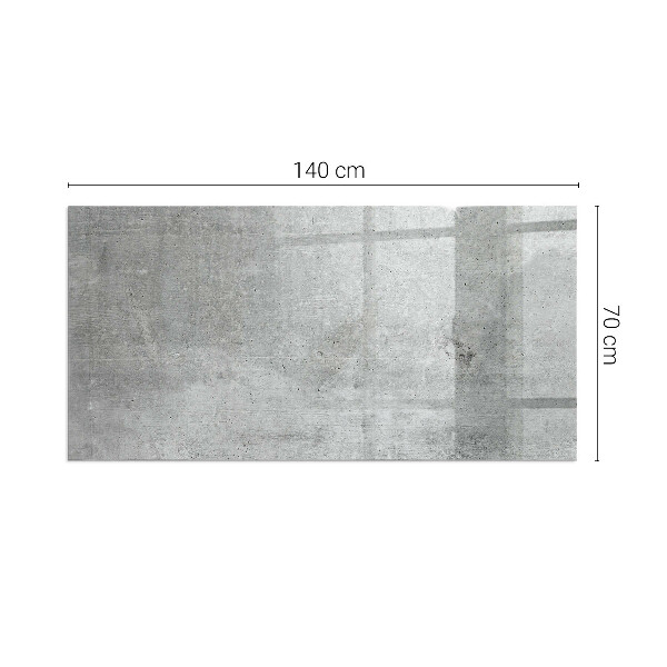 Téglalap üveg alátét kandallóhoz Nyers betonminta