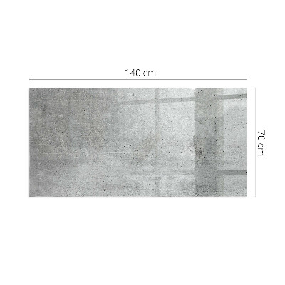 Téglalap üveg alátét kandallóhoz Nyers betonminta