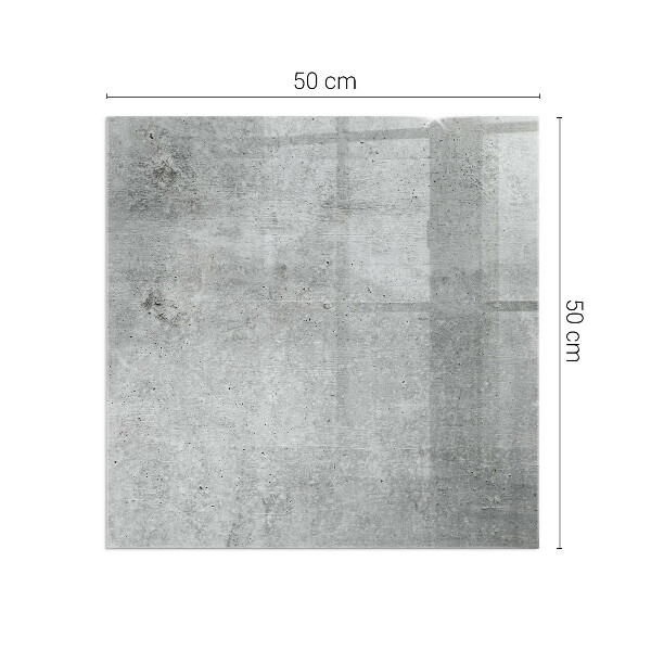Téglalap üveg alátét kandallóhoz Nyers betonminta