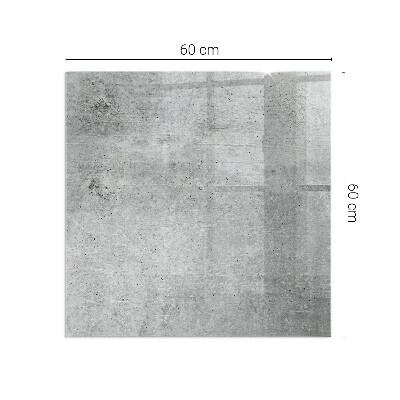 Téglalap üveg alátét kandallóhoz Nyers betonminta