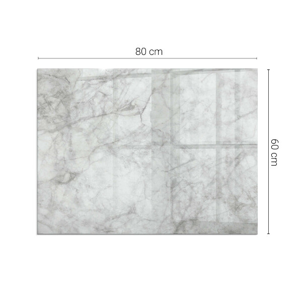 Téglalap üveg alátét kandallóhoz Márvány textúra elegáns stílusban