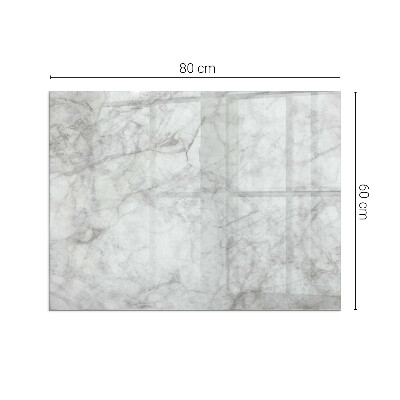 Téglalap üveg alátét kandallóhoz Márvány textúra elegáns stílusban