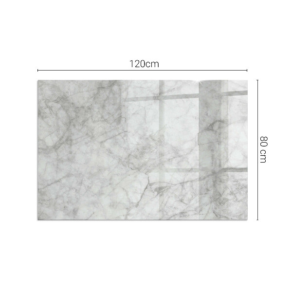 Téglalap üveg alátét kandallóhoz Márvány textúra elegáns stílusban