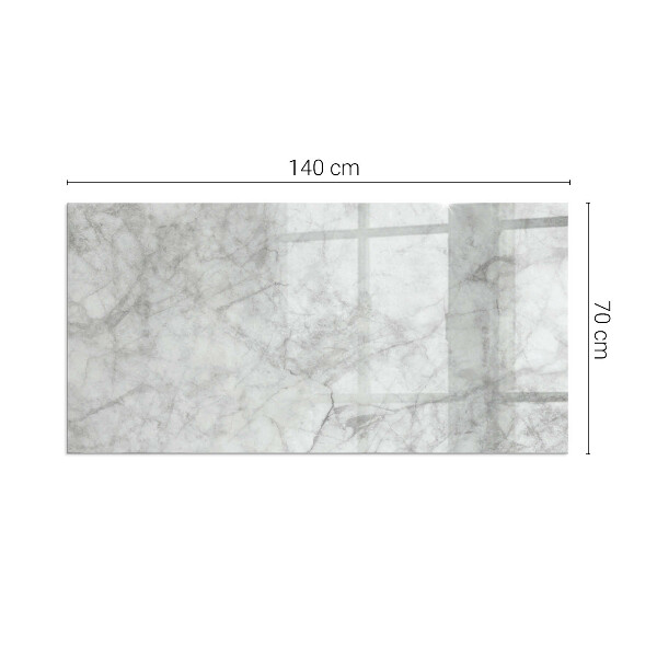 Téglalap üveg alátét kandallóhoz Márvány textúra elegáns stílusban