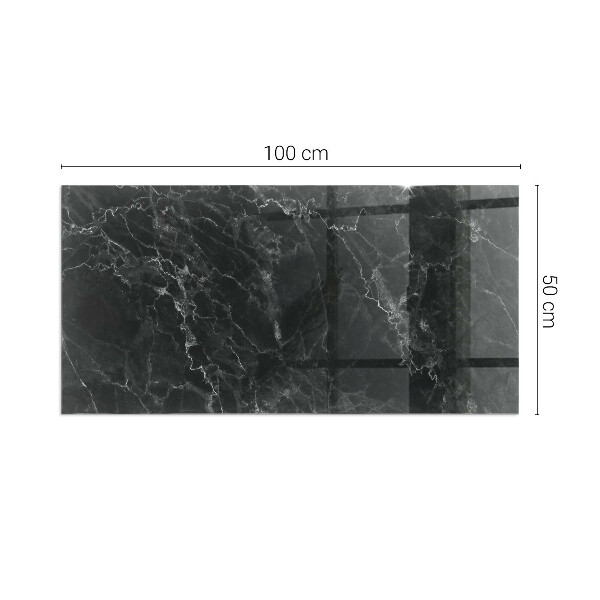 Téglalap formájú kandalló alátét Stílusos márvány motívum