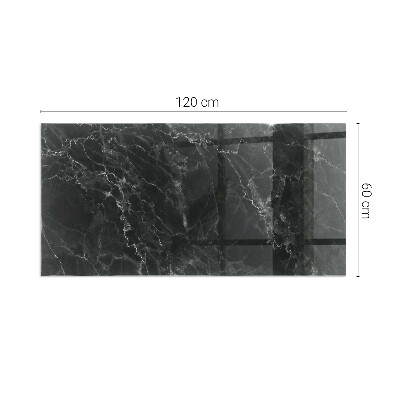 Téglalap formájú kandalló alátét Stílusos márvány motívum