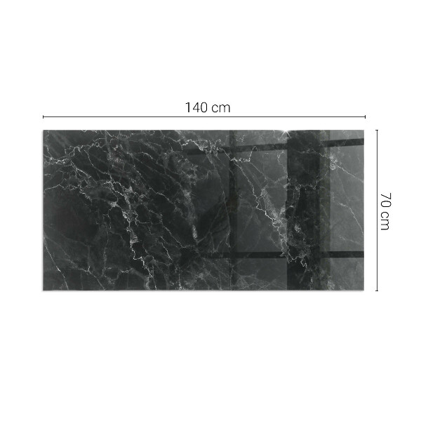 Téglalap formájú kandalló alátét Stílusos márvány motívum