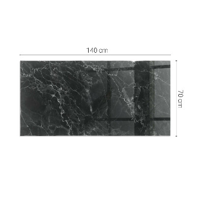 Téglalap formájú kandalló alátét Stílusos márvány motívum