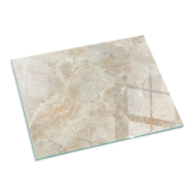 Téglalap üveg alátét kandallóhoz Természet ihlette kőminta