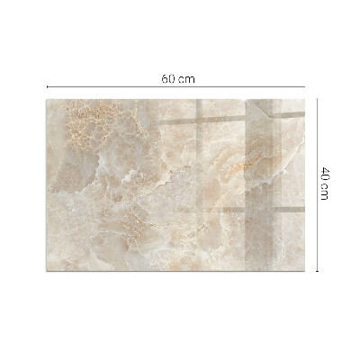 Téglalap üveg alátét kandallóhoz Természet ihlette kőminta