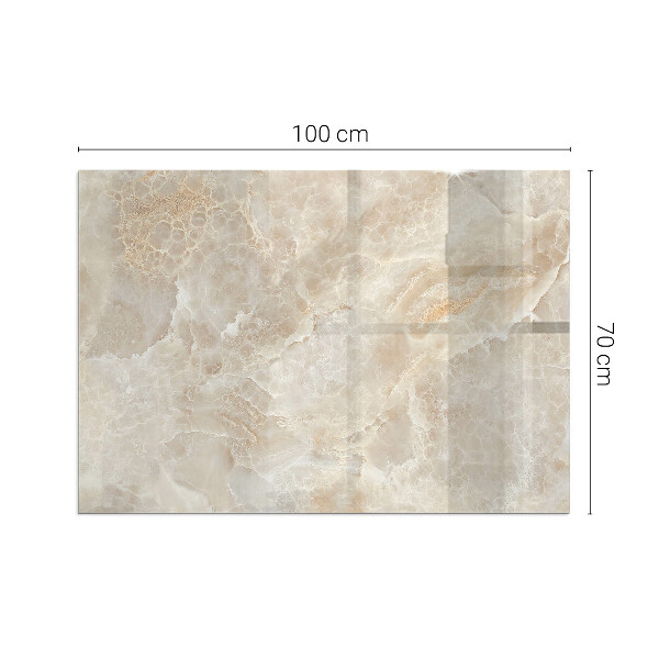 Téglalap üveg alátét kandallóhoz Természet ihlette kőminta