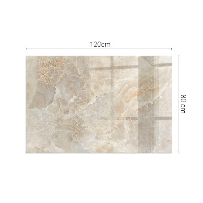 Téglalap üveg alátét kandallóhoz Természet ihlette kőminta