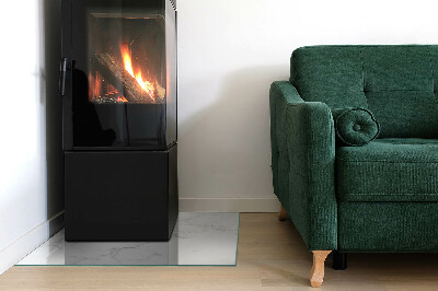 Téglalap alakú kandalló üveg alátét Márvány motívum finom erezetekkel