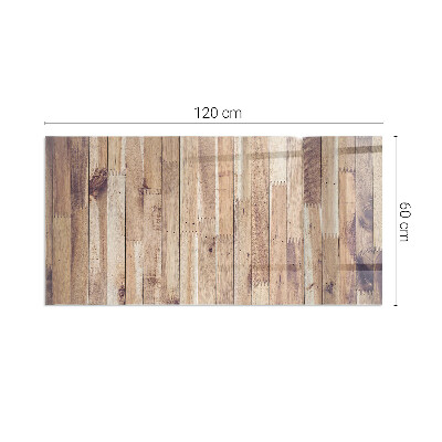 Téglalap üveg alátét kandallóhoz Geometrikus elrendezésű fa minta