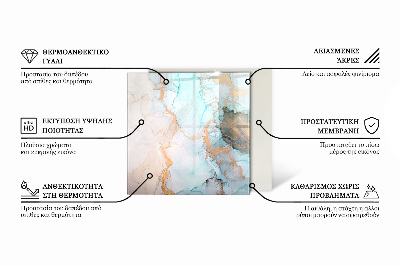Téglalap üveg alátét kandallóhoz Geometrikus elrendezésű fa minta