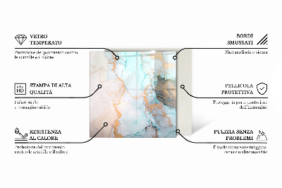Téglalap üveg alátét kandallóhoz Geometrikus elrendezésű fa minta