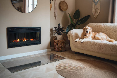 Téglalap alakú kandalló üveg alátét Absztrakt minta változatos textúrákkal