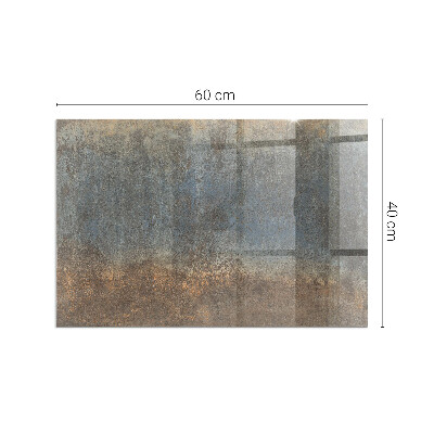 Téglalap alakú kandalló üveg alátét Absztrakt minta változatos textúrákkal