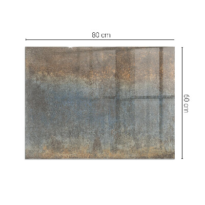 Téglalap alakú kandalló üveg alátét Absztrakt minta változatos textúrákkal