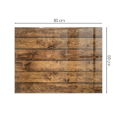 Téglalap formájú kandalló alátét Természetes faerezet