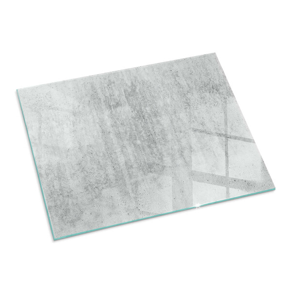 Téglalap formájú kandalló alátét Nyers beton szerkezet