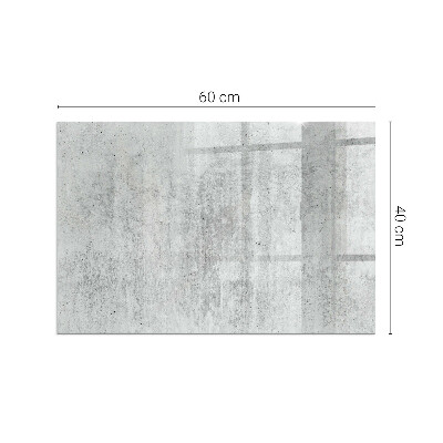 Téglalap formájú kandalló alátét Nyers beton szerkezet