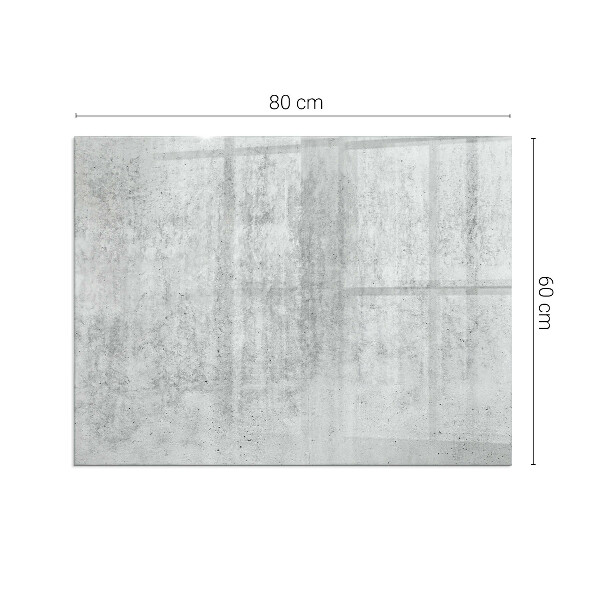 Téglalap formájú kandalló alátét Nyers beton szerkezet