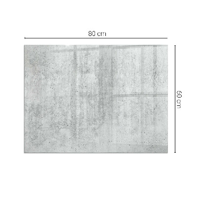 Téglalap formájú kandalló alátét Nyers beton szerkezet