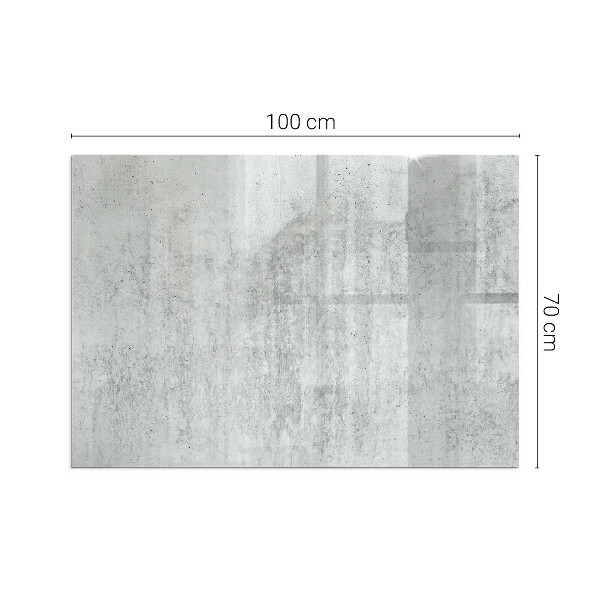Téglalap formájú kandalló alátét Nyers beton szerkezet
